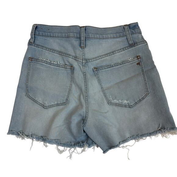 Madewell High-Rise Distressed Denim Shorts in Posey Wash – Size 26 - Picture 6 of 6